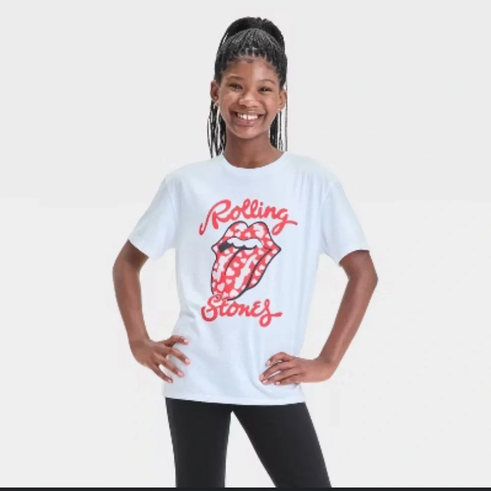 NEW The Rolling‎ Stones Graphic Tee Girls Size Large